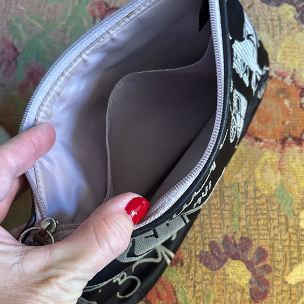 Coach Black and Silver Cosmetic Bag - Picture 4 of 4